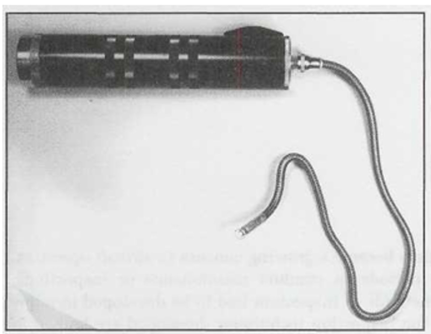<p>are typically used to give spot-type illumination to the inspection area. Some have flexible extensions that allow you to illuminate inaccessible areas.</p>