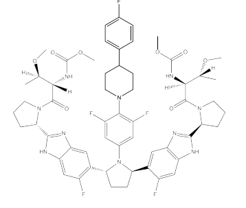 <ul><li><p>NS5A</p></li><li><p>In combination with Glecaprevir</p></li><li><p>Genotypes 1-6</p></li></ul><p></p>