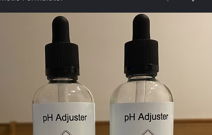 <p>pH <u>buffers or adjusters</u> are found in cosmetics to design and maintain the makeup’s functional pH.</p>