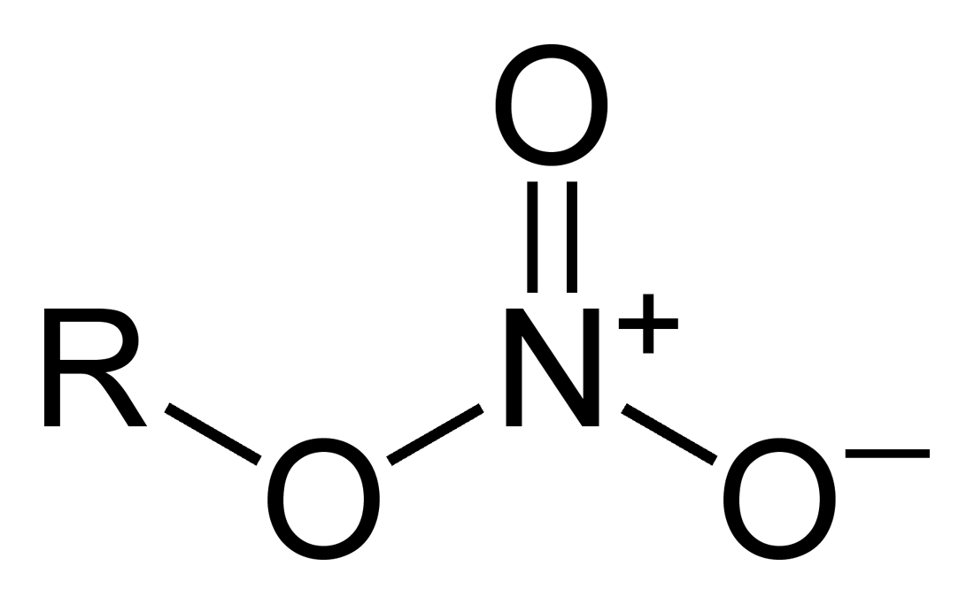 <ul><li><p>HBA</p></li><li><p>neutral</p></li><li><p>unstable in acidic or basic conditions</p></li><li><p>phase 1: hydrolysis (-OH + HNO<sub>2</sub>)</p></li><li><p>phase 2: stable</p></li></ul><p></p>
