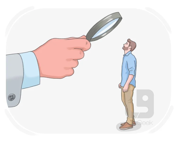 <p>to carefully consider a situation, person or problem in order to make a judgment</p>