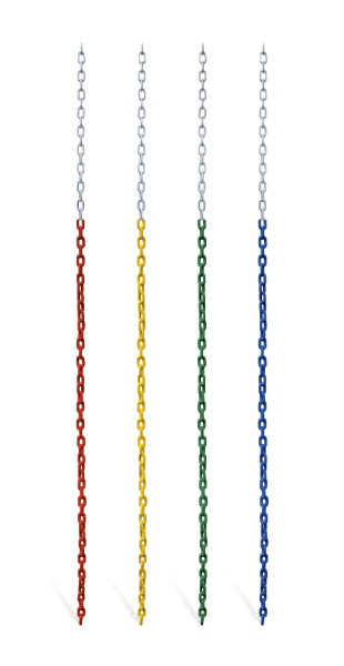 <p>5 1/2′ Plastisol Coated Chain</p>