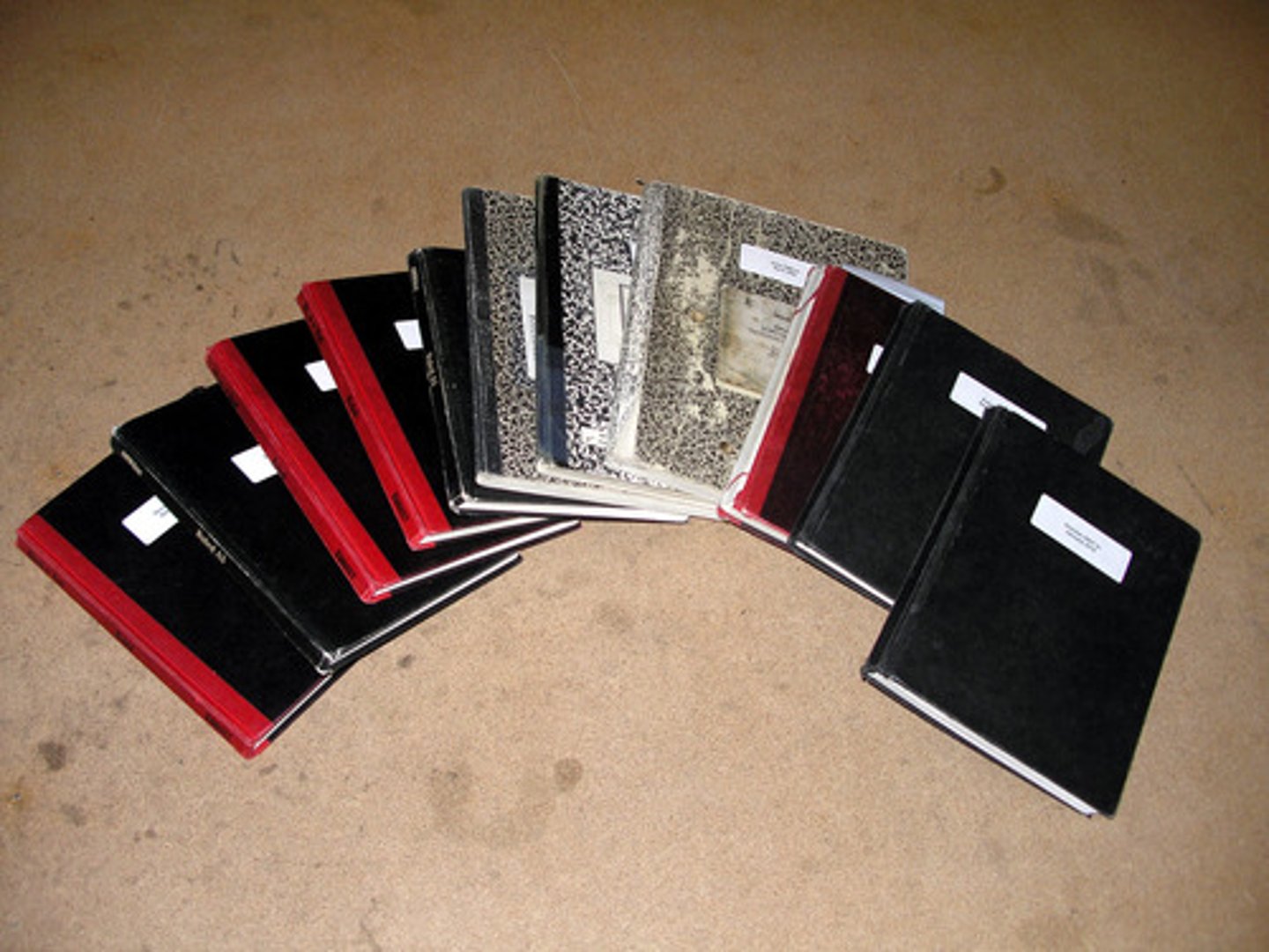 <p>the notebooks</p>
