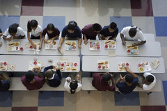 <p>lunchroom, cafeteria</p>