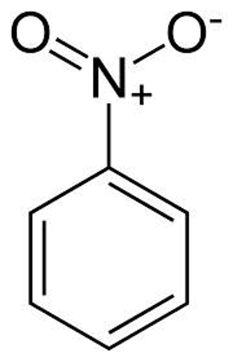 <p>Strongly deactivating, meta-directing</p><p>Inductive effect: Strong withdrawing</p><p>Resonance effect: Strong withdrawing</p>