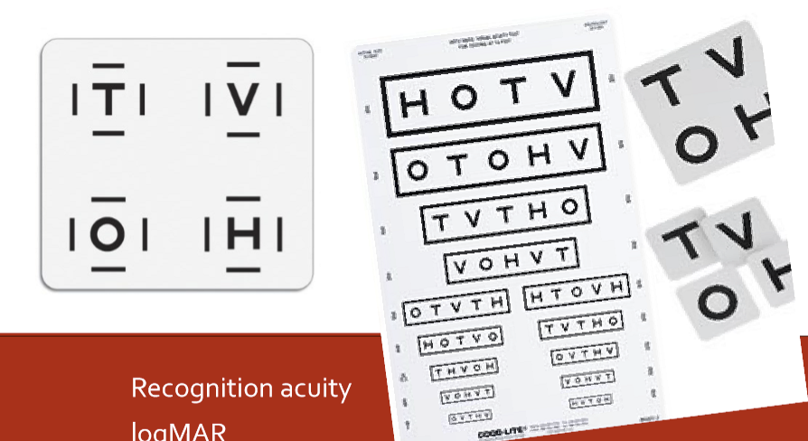 <p>HOTV comes in similar formats as LEA Symbols (and Patti Pics), but it is often more difficult for children because it uses letters instead of pictures, even with a matching task.</p>