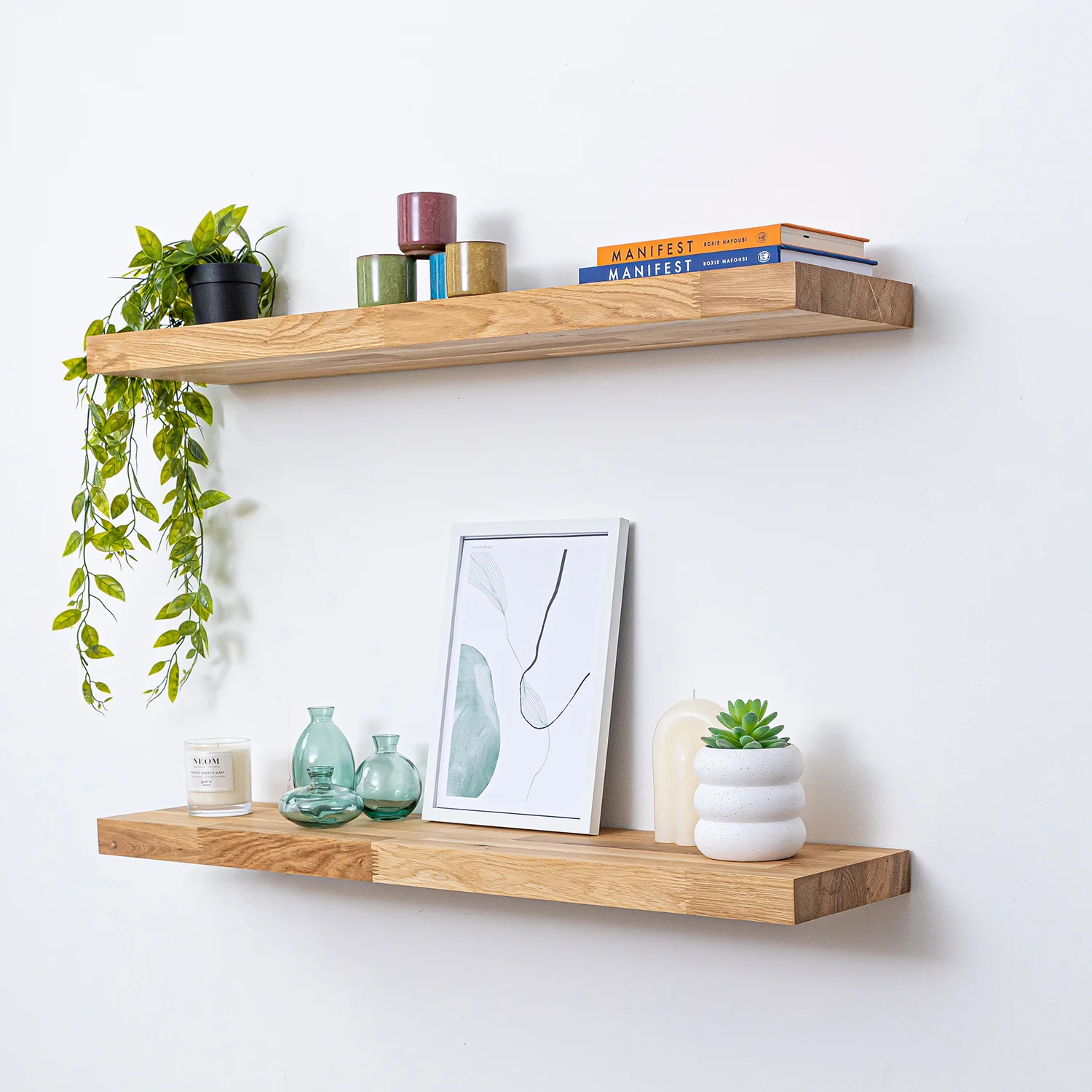 <p>These two shelves are ______. Itās not plastic</p>
