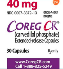 <p>carvedilol </p><p>htn: 6.25 mg BID start (=20mg)</p><p>HF: 3.125 mg BID start (=10mg, just x2 on both side)</p>