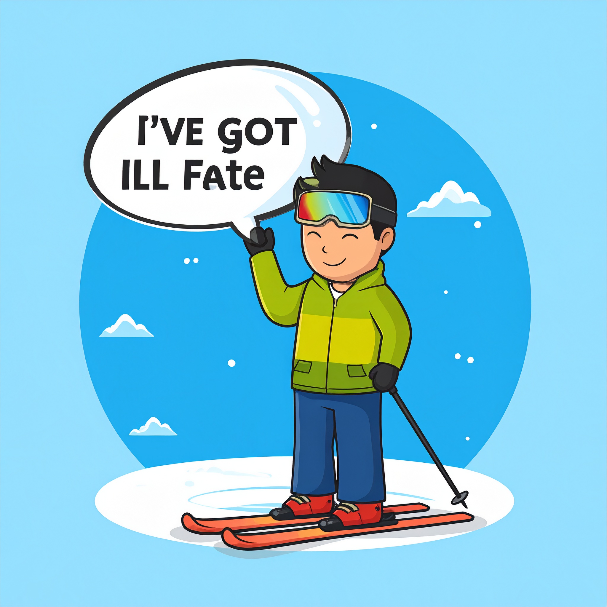 <p>He/She/One does ; He/She/One makes</p><p><strong>He does skiing</strong></p>