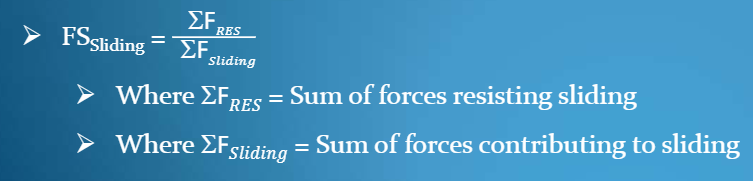 <ul><li><p>Horizontal Friction forces</p></li><li><p>Lateral Active Forces</p></li></ul><p></p>