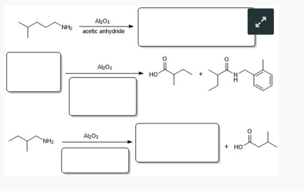 <p>What are the appropriate starting materials and/or products needed to complete this synthesis</p>