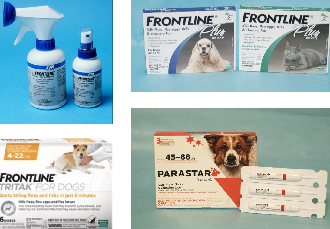 <p>Fipronil (frontline) is used for (2)</p>