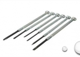 <p>Used primarily for work on small, intricate devices, a hand tool with a similar intended use as a standardscrewdriver but possessing a smaller form factor and a s jecker handle design.</p>