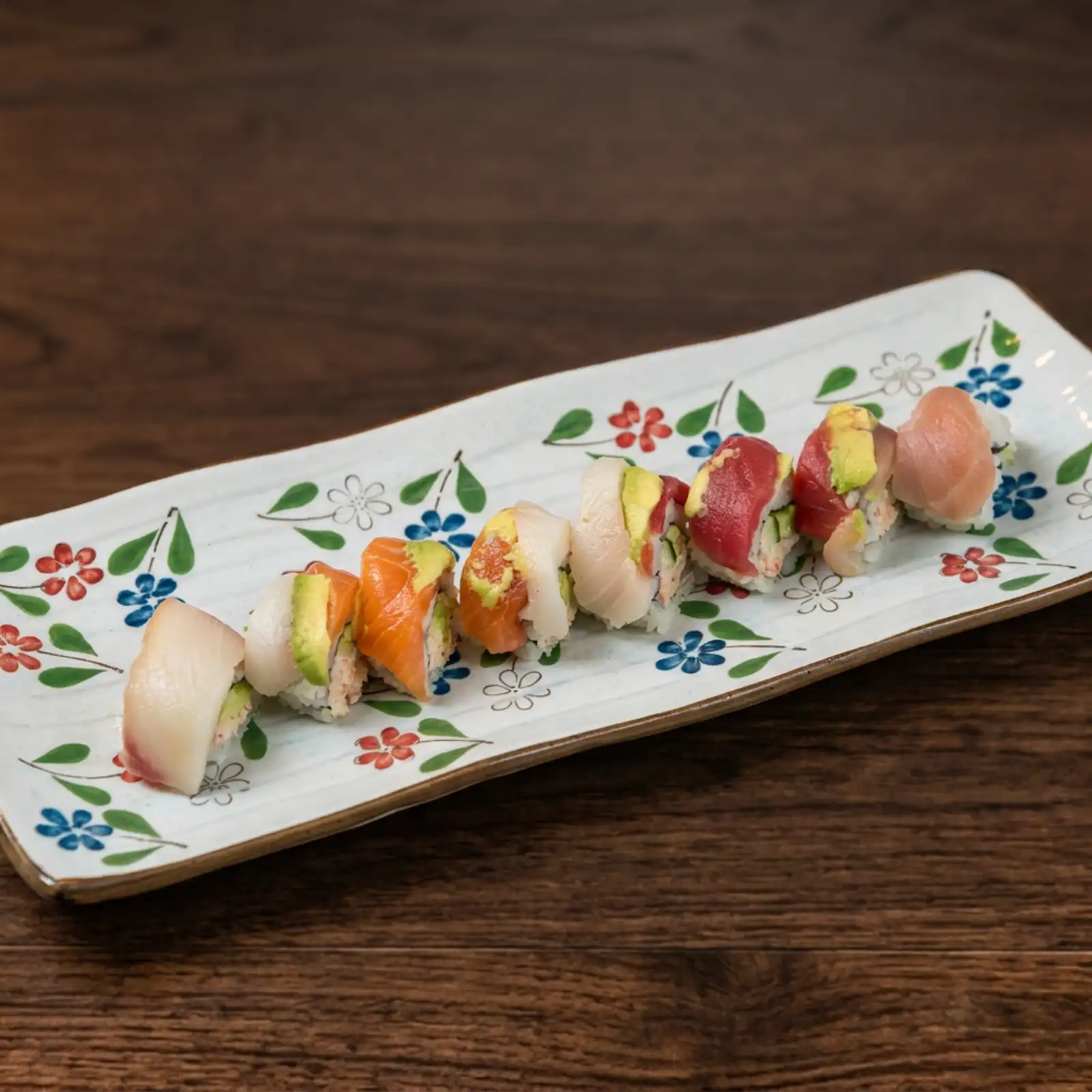 <p>crab, avocado, cucumber, and assorted fish</p><p>8 pcs</p>