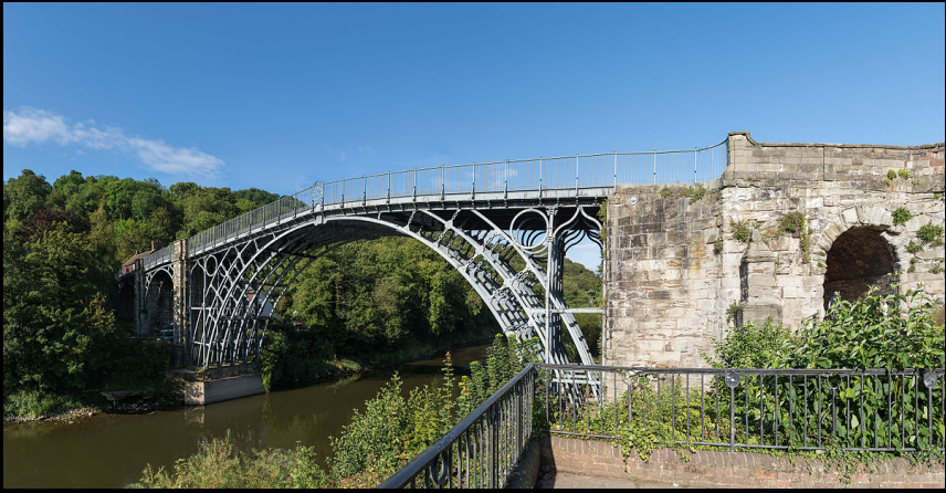 <p>Worlds first wrought-iron bridge that showcased what iron can do in buldings/architecture. Lead the path to using iron i columns for mill buildings and fire protection</p>