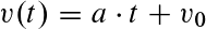 <p>a = 0 für gleichförmige Bewegung</p><p>v0 = 0 wenn am Start ruhend</p>