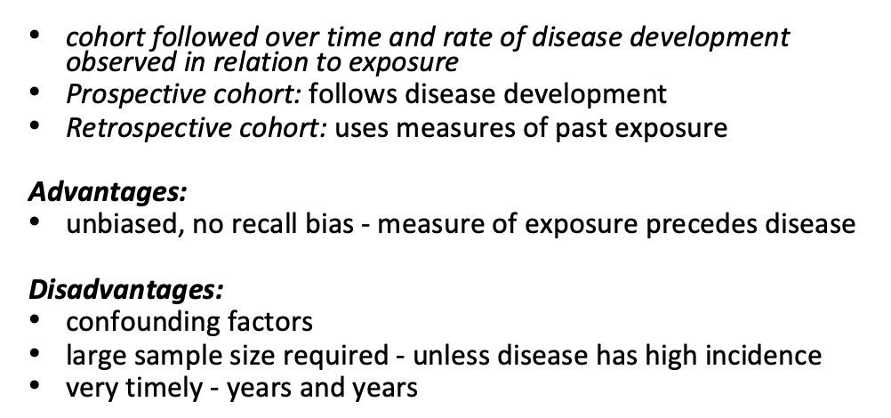 <p>observing people before they actually have the cancer</p>