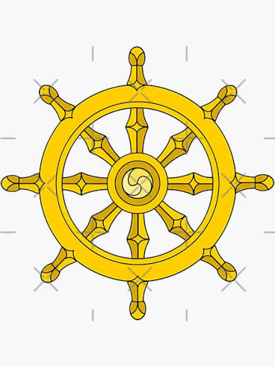<p><span><span>The Dharma Wheel. [Bánh Xe Pháp Luân.]</span></span></p>