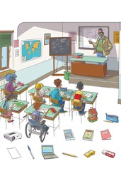<p>Pièce destinée au travail ou à l'étude.</p>