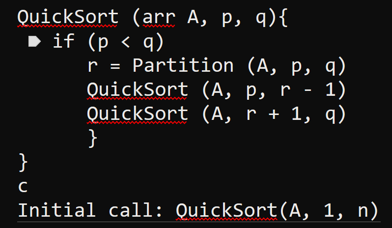 <ul><li><p><strong>Lomuto:</strong><br><code>QuickSort(A, p, r - 1)</code><br><code>QuickSort(A, r + 1, q)</code></p></li><li><p><strong>Hoare:</strong><br><code>QuickSort(A, p, r)</code><br><code>QuickSort(A, r + 1, q)</code></p></li></ul><p>So your statement is correct: for Hoare, the first recursive call uses <code>p, r</code> instead of <code>p, r - 1</code>.</p><p>The reason is:</p><ul><li><p>in <strong>Lomuto</strong>, <code>r</code> is the pivot’s final position, so exclude it</p></li><li><p>in <strong>Hoare</strong>, <code>r</code> is only the split boundary, so include it in the left side</p></li></ul><p>One warning: this is true only if your <code>Partition</code> is actually a <strong>Hoare partition</strong>. If you use Hoare partition but still recurse with <code>r - 1</code>, you can skip elements or break the algorithm</p><p></p>