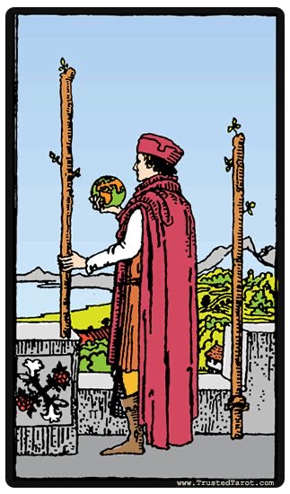 <p><span><span>TWO OF WANDS</span></span></p>