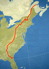 <p>Britain prohibited settlement (prohibió asentamientos) west of the Appalachian Mountains. Many colonists ignored it.</p>