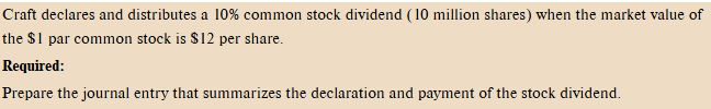 <p>declare stock dividend</p>