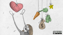 <p>The system of rewards and punishments individuals face with respect to their own actions.</p>