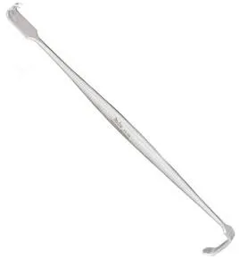 <p><mark>a double-ended, handheld surgical instrument used to hold back or retract skin, tissue, and superficial muscle</mark></p>