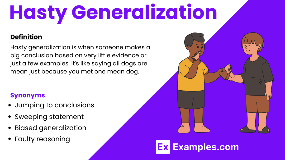 <p><span>Hasty Generalization</span></p>