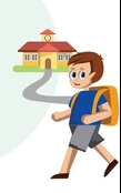 <p>Our parents told us that their schools were _____ from home</p>