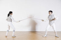<p>a sport involving fighting with thin swords. She joined a club to learn ___.</p>