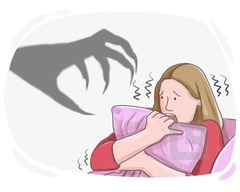 <p>налякати, жахати </p><p>The thought of speaking in public ____ me.</p>