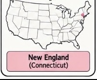 <p>New England (especially Connecticut) — involved in the Pequot War</p>