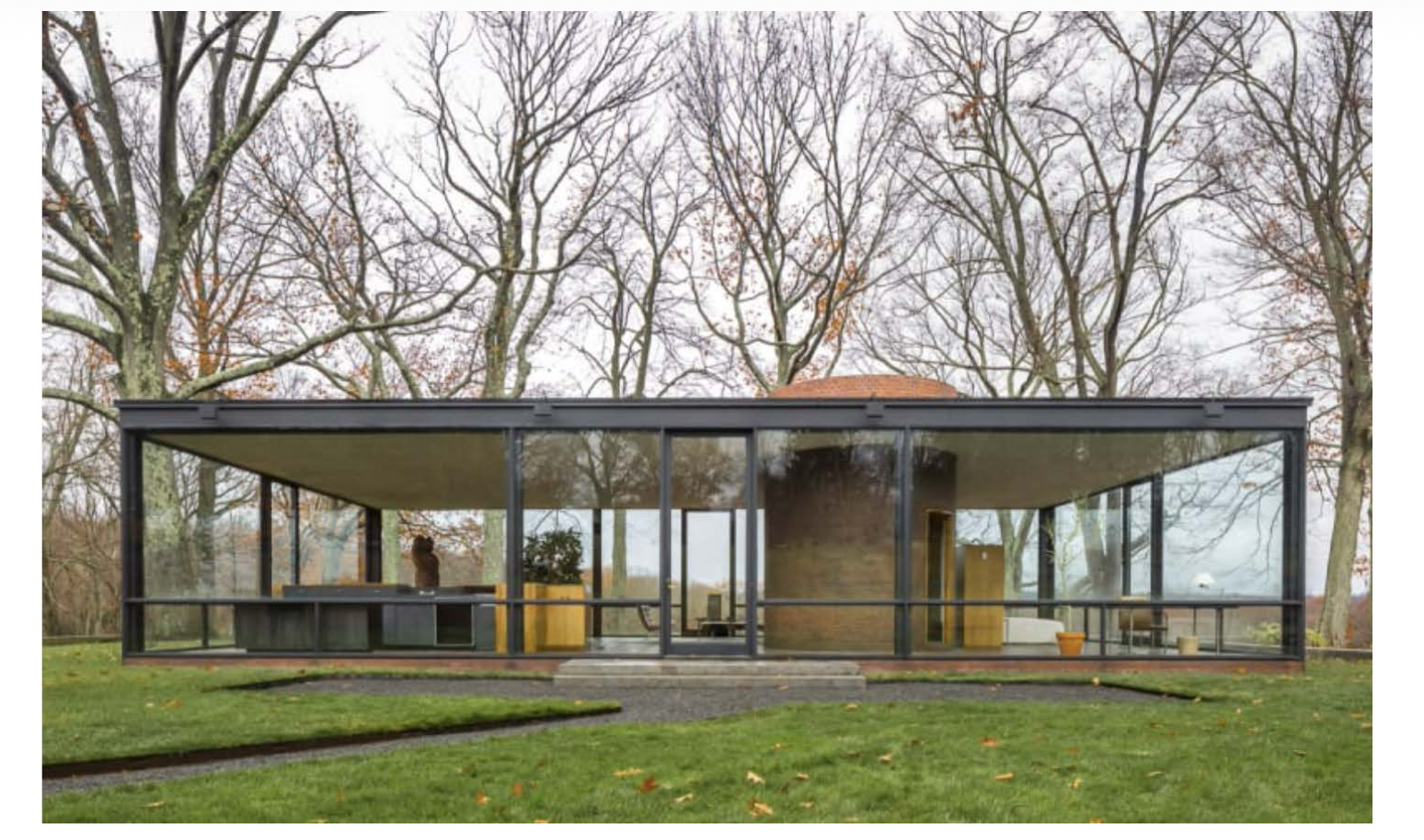 <p>Glass House Philip Johnson</p>