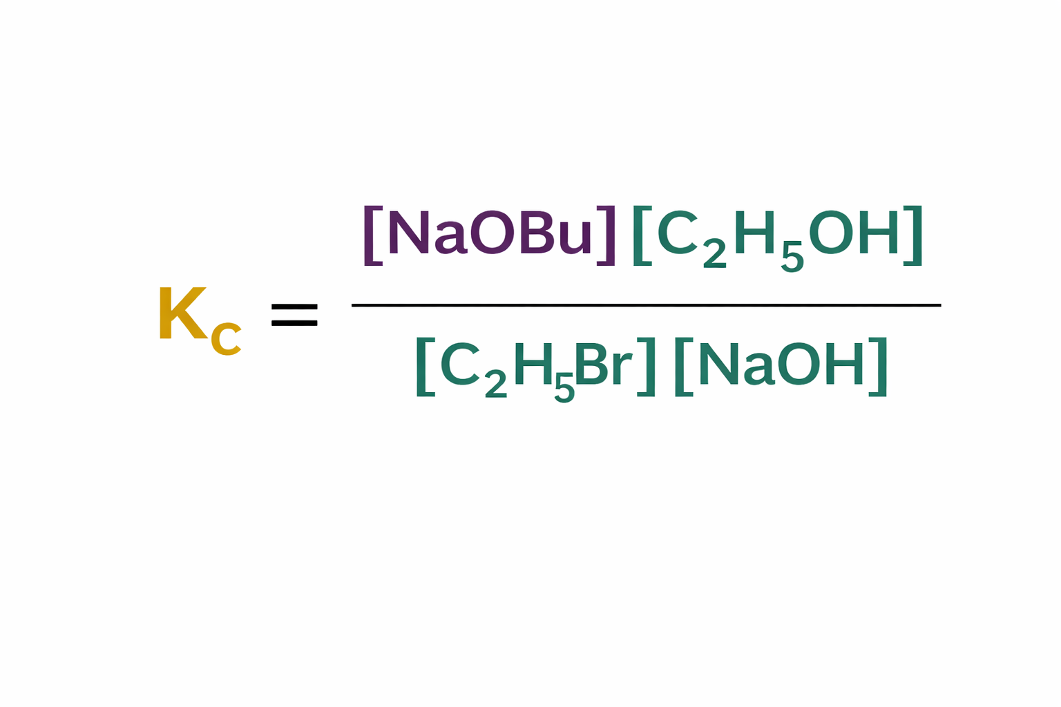 <p>what are the units of Kc for this expression? </p>