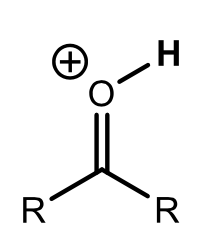 <p>Protonated ketone</p>