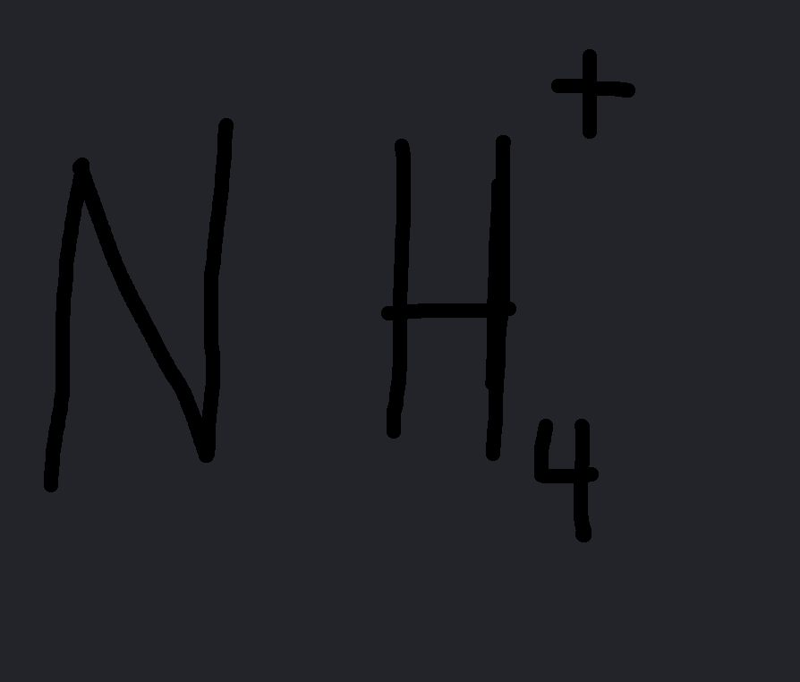<p>NH4(+) </p>