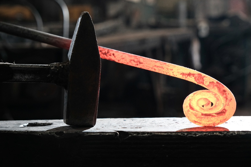 <p>Wrought iron forging</p>