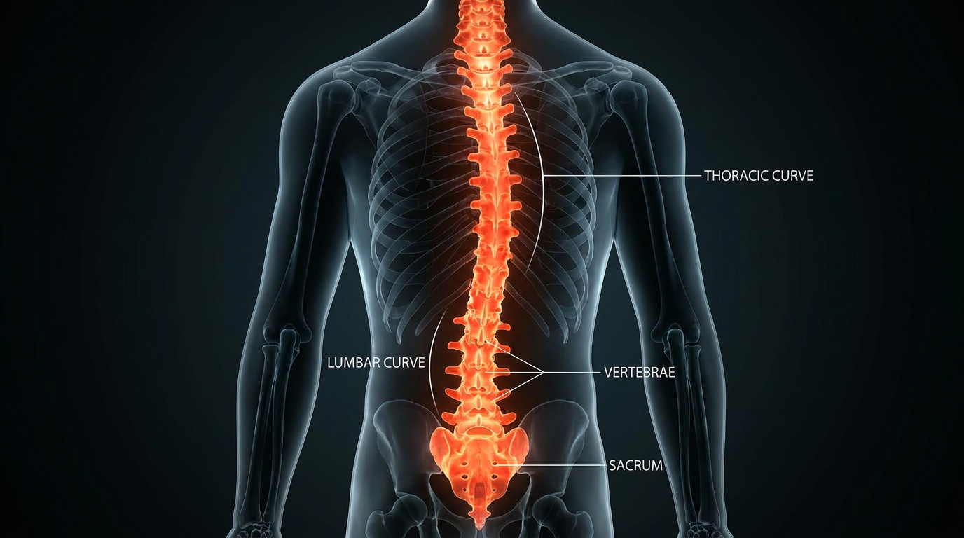 <p>S-shaped spine</p>