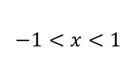 <p>What function(s) have the interval of convergence shown in the image?</p>