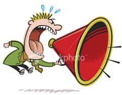<p>Shout/Shouting</p>