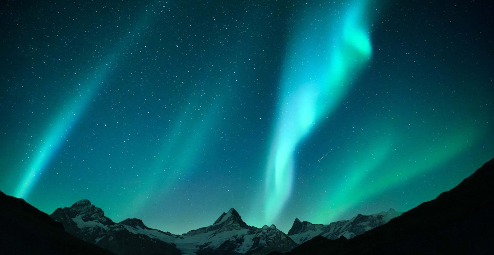 <p>A natural light show near the North or South Poles created when energy particles from the Sun crash into Earth’s invisible magnetic shield.</p>