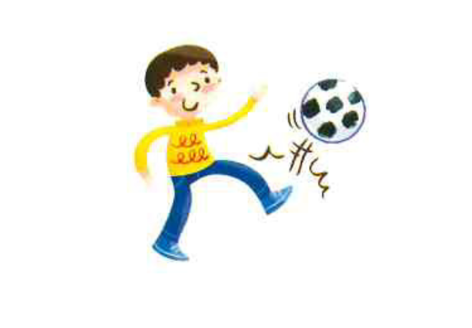 <p>kick a ball</p>