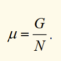<p>it’s the gibbs function per particle</p>
