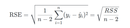 <p>the rough size of a typical vertical gap between an observed sales figure and the regression line</p>