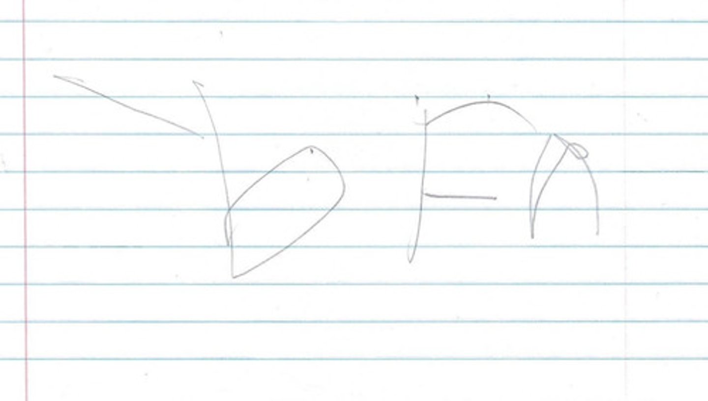 <p>students do not yet understand the relationship between letters and sounds - they write random letters that do not match sounds</p>
