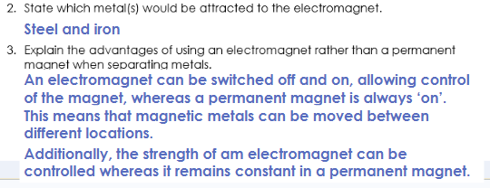 <p><span style="background-color: transparent; font-family: "Century Gothic", sans-serif;"><strong>Separation of the mixture will allow pure metals to be extracted ready for melting and recasting.</strong></span></p>