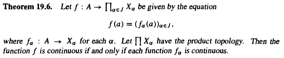 <p>function mapped to cartesian product and continuity Theorem</p>