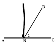 <ul><li><p>If ABC is a straight line then:</p><ul><li><p>B1 + B2 = 180° (Angles on a str line)</p></li></ul></li><li><p>If B1 + B2 = 180°:</p><ul><li><p>Then ABC is a straight line (Adj suppl angles)</p></li></ul></li></ul><p></p>